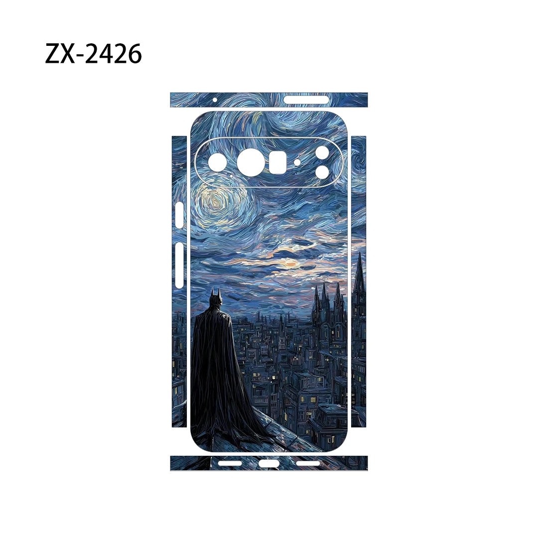 Creative Skin Wrap for Google Pixel 10 9 8 7 Pro 6 6A Back Screen Protector Film Cover Case Macaroon Wrap Sticker