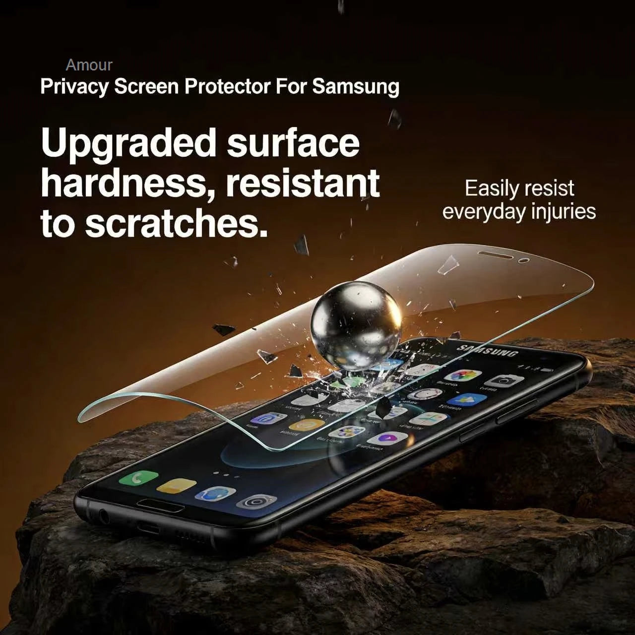 1-4pcs Gaming Smooth Touch Privacy Screen Protector For Samsung Galaxy S26 S26 Ultra S26+, 9H Shockproof Full Glue Screen Guard
