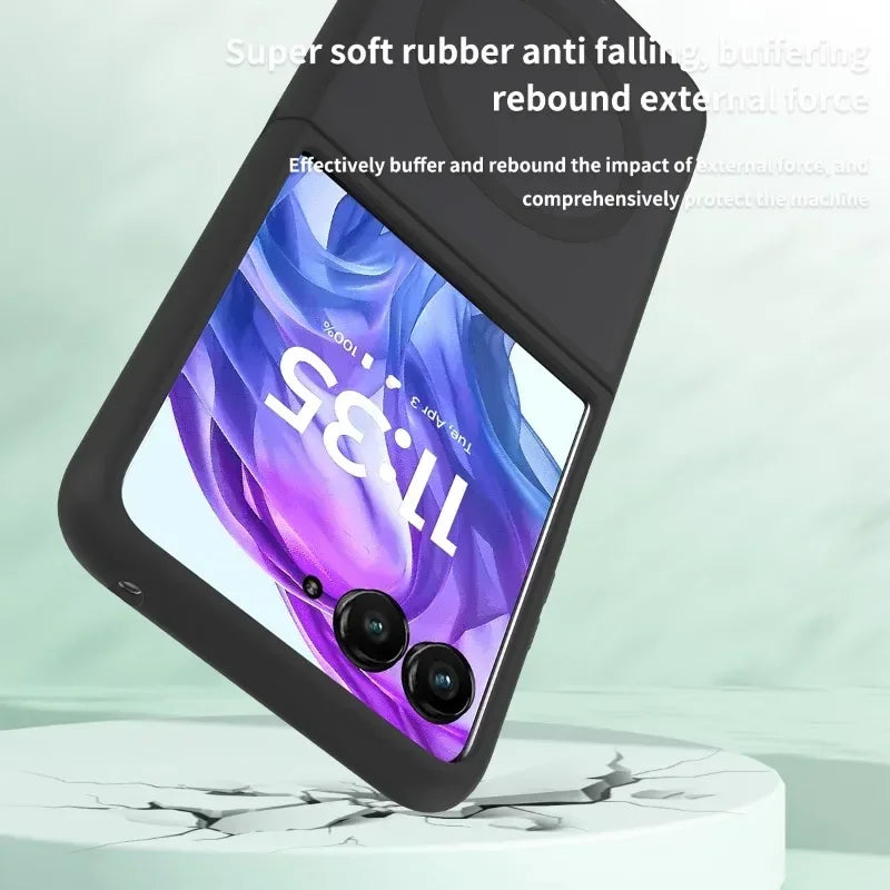 Luxury Matte Magnetic Charge Phone Case For Motorola Moto Razr 60 50 Ultra Razr + 2025 2024 2022 Skin Feel Shockproof Fold Cover