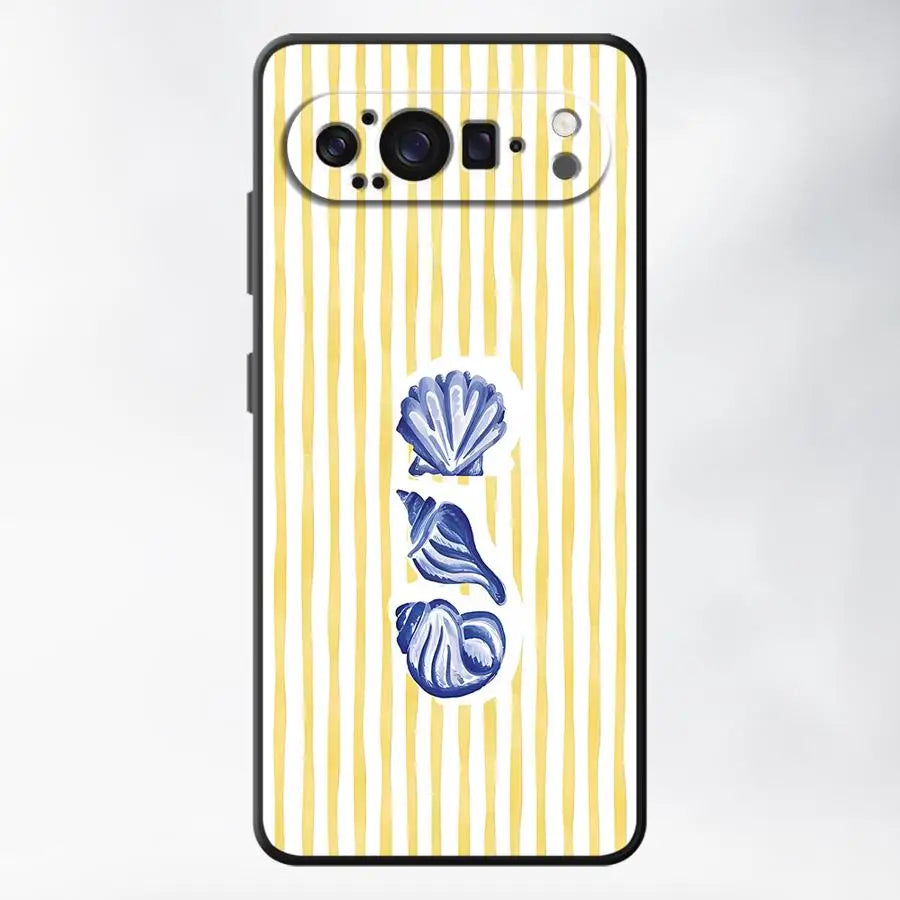 Ocean Striped Case for Google Pixel 10A 6a 7a 6 7 8 Pro 10 9 Pro XL 9a 8a Funda Phone Cover