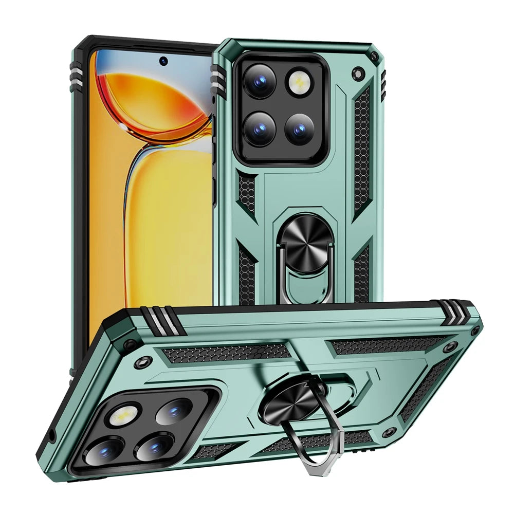 Armor Phone Case For Moto G Stylus Power Play GStylus GPower GPlay 4G 5G 2021 2022 2023 2024 2025 360°  Metal Ring Holder Cover