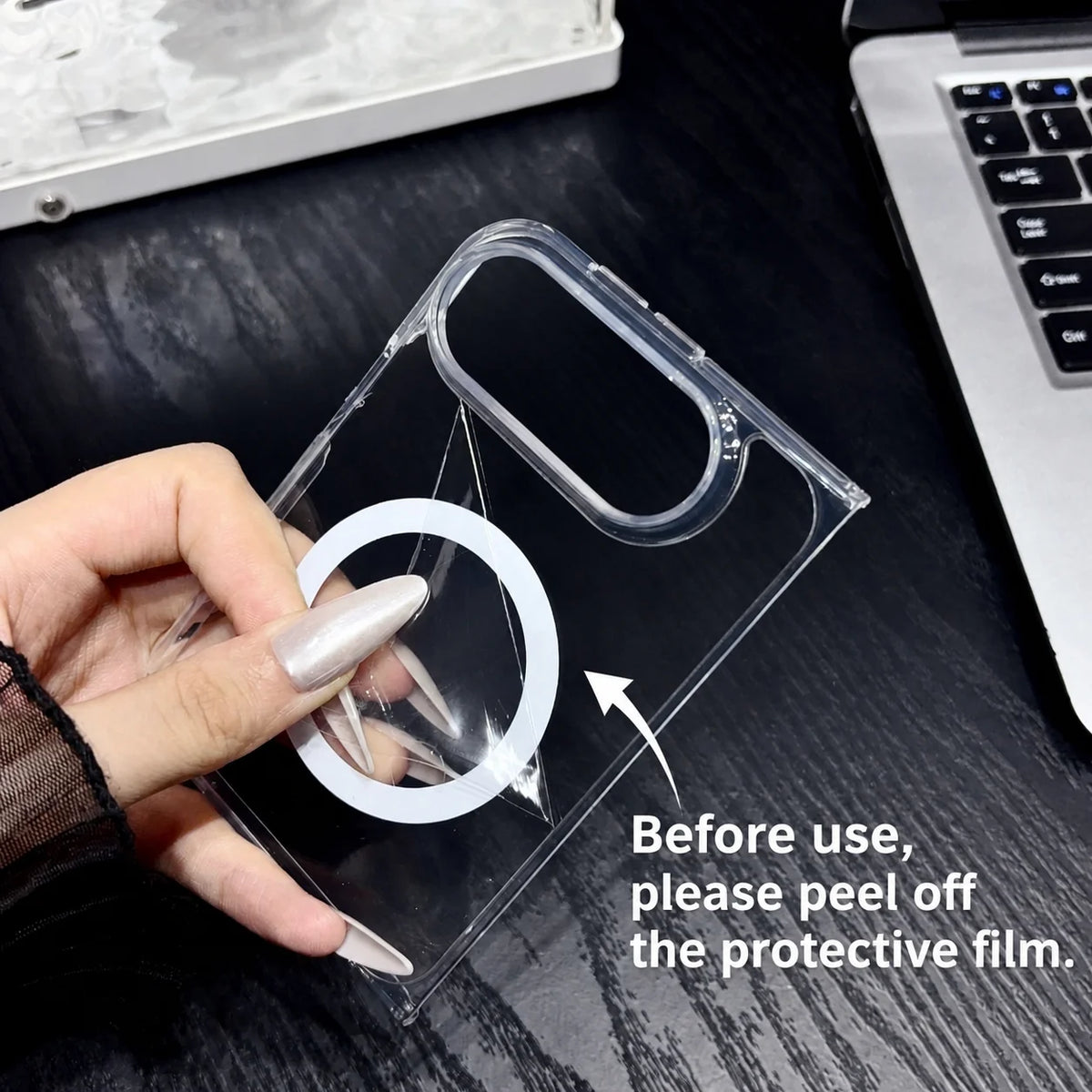 Drop Protection Magnetic Case for Iphone Ultra 18 Fold 18ultra Transparent Mobile Phone Cover Accessories