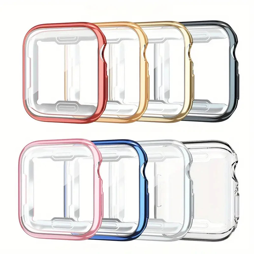 Screen Protector For Apple Watch 12 10 11 Case 46mm 42mm 45mm 41mm 44mm 40mm TPU bumper Cover iWatch Series 9 8 7 SE Protective