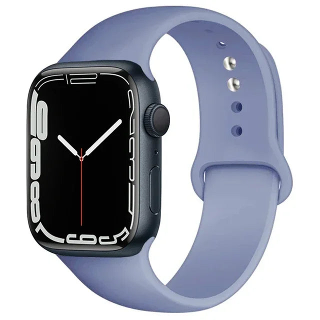 Silicone Sport Strap For Apple Watch Series11 10 9 8 7 6 5 SE Ultra3 Bracelet For Apple Watch 44mm 45mm 49mm 46mm 38/40/41/42 mm