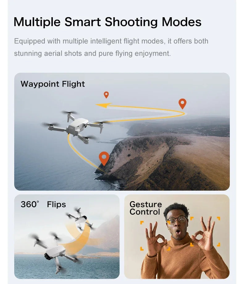 Original Aeri100/Aeri100VR Remote Control Drone WIFI RC Dron Quadcopter Obstacle Avoidance 8K HD Dual Camera FPV Mini Dron Toys
