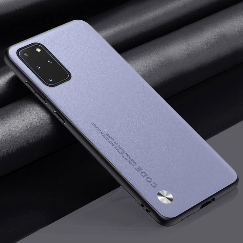 Luxury Leather Phone Case For Samsung Galaxy S20 Plus S20 FE Protective Cover Matte Silicone Case For Samsung Note 20 Ultra 5G