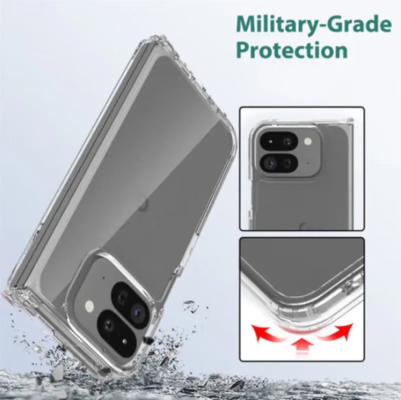 for Magsafe Case for Google Pixel 10 Pro Fold Transparent Acrylic Shockproof Wireless Charging Hard Cover for Pixel 10 9Pro Fold