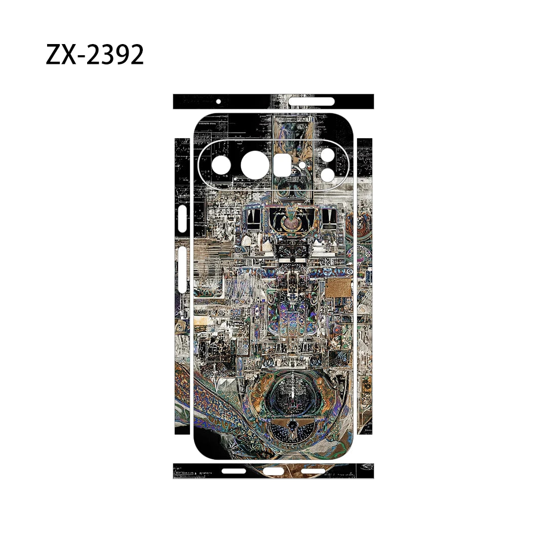 OSCARSKIN Z Decal Skin Wrap for Google Pixel 10 9 8 7 Pro 6 6A Back Screen Protector Film Cover Case Macaroon Wrap Sticker