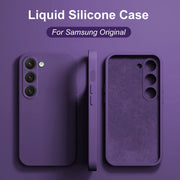 Plus Case Liquid Silicone Phone Case For Samsung Galaxy S23 S 23 S22 S26 Ultra S24 FE S25 + Plus Soft Cover
