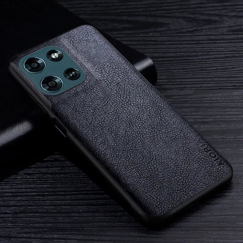 Luxury Leather Case For Moto G Power Stylus Play 2026 2025 2024 4G 5G Business Style Retro Litchi Pattern Back Cover