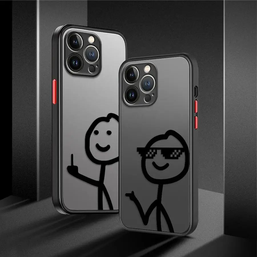 Cartoon Matchman Shell Phone Case For Samsung Galaxy S23 S24 S25 S26 Ultra S22 S21 S20 Plus FE A15 A16 A34 A35 A54 A55 A56 Cover