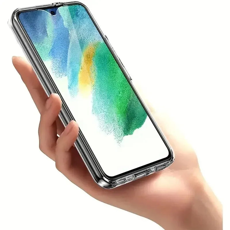 360 Full Body Cover Silicone Case For Samsung Galaxy S24 Ultra S23 Plus S22 S21 FE S20 S10 Lite S9 S8 Double Transparent Cover