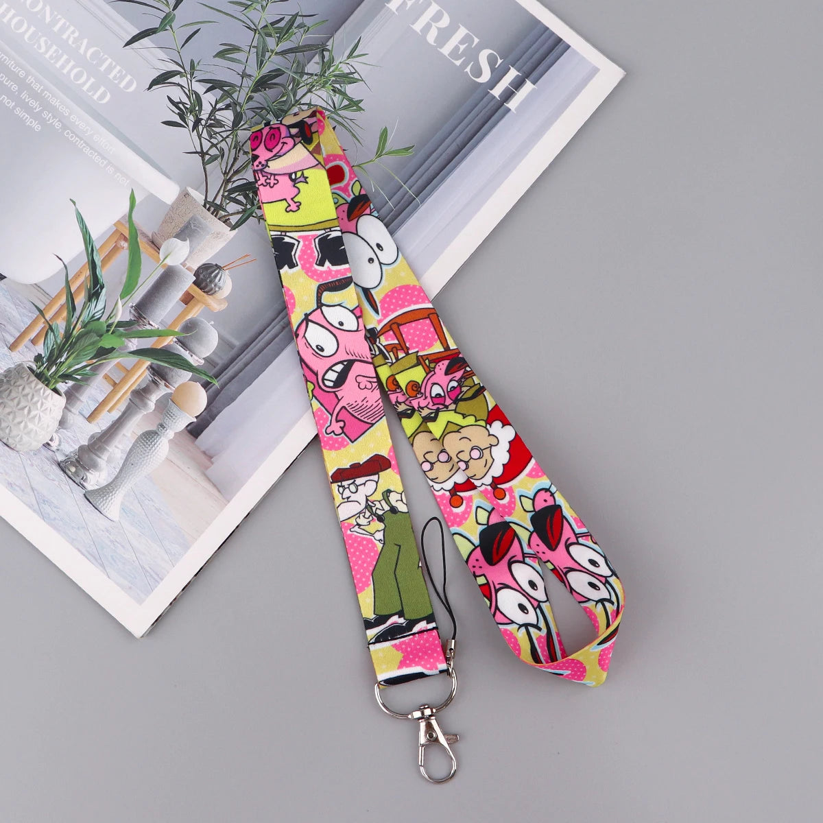 Comedy Animation Lanyard for keys ID Card Keychain Phone Straps USB badge holder DIY Hang Rope Lariat Lanyard