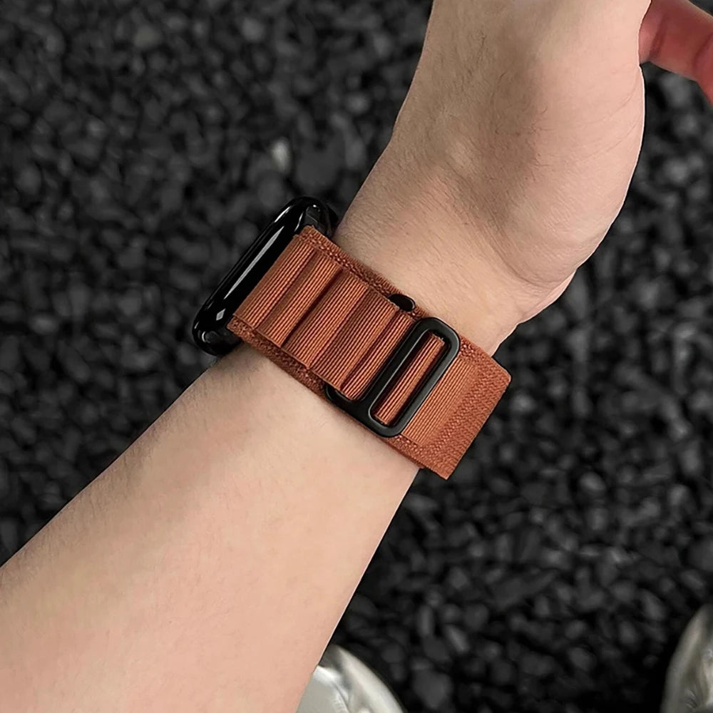 Alpine Loop Band for Apple Watch Strap Ultra 3 4 49mm 46mm 45mm 44mm 42mm 41mm 40mm Correas Bracelet iWatch Series 12 11 10 SE 9