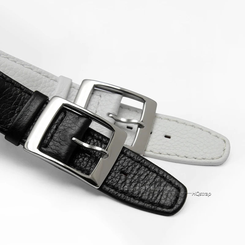 Watch Strap for Swatch 17mm Genuine Cowhide Leather Bracelet Men Women Waterproof Sport Replacement Watchband Belt Accessories