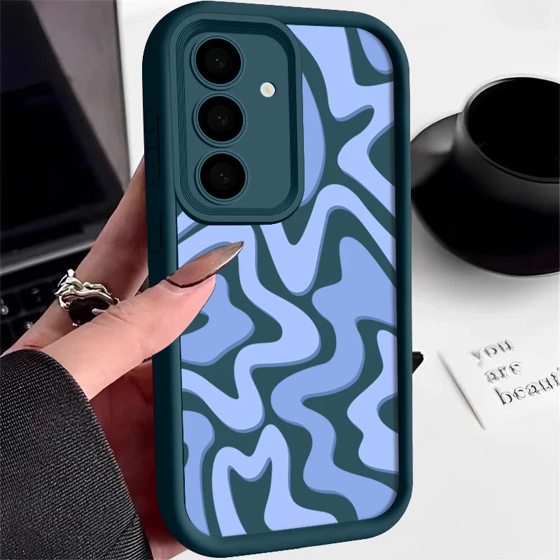 Striped Pattern Phone Case For Samsung Galaxy A57 A37 A56 A16 A17 A36 A26 A55 A54 A15 S25Edge S26 S24 S23 S22 Ultra S25 FE Cover