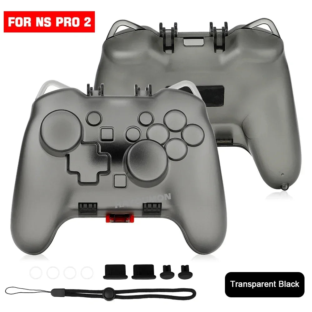 For Switch 2 Scratch & Shock Protection Transparent Protective Case For Switch 2 Pro Controller Hard Protector Cover Accessories