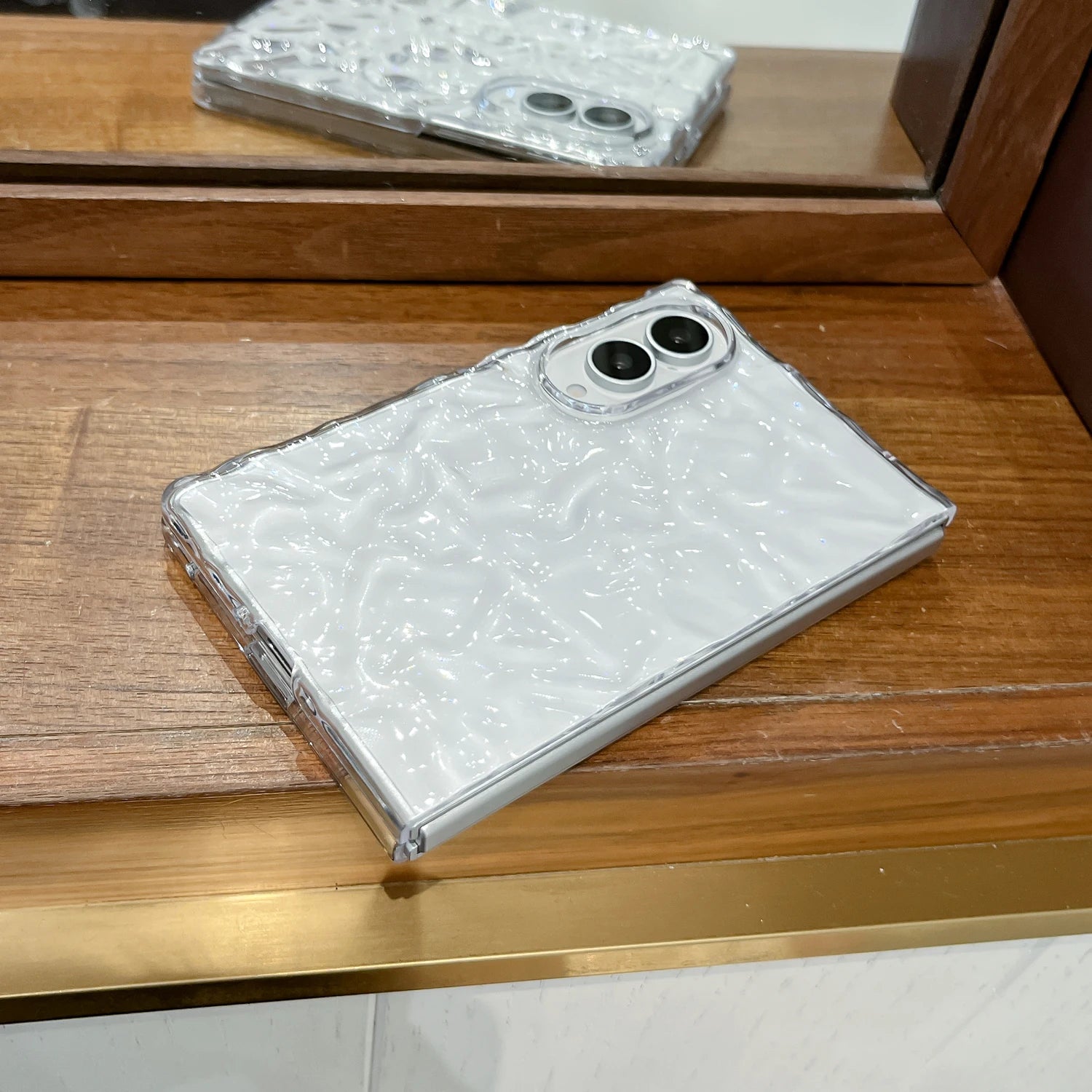 for Samsung Z Fold 8 Ultra Water Ripple Transparent Ultra Slim Case For Samsung Galaxy Z Fold 8 Ultra fold 6 7 Soft Bumper Cover