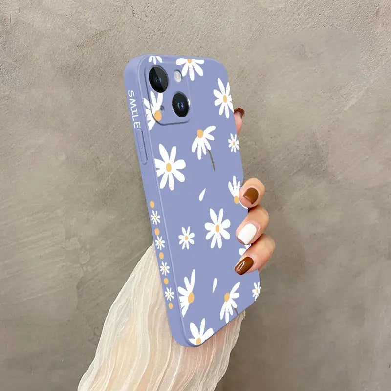 Plain Daisies Phone Case For iPhone 14 13 12 11 Pro Max Mini X XR XS MAX SE2020 8 7 Plus 6 6S Plus Cover