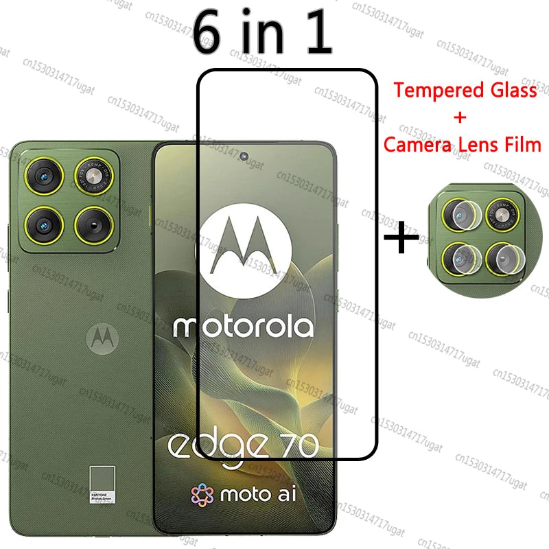 Full Cover Tempered Glass For Motorola Edge 70 Screen Protector Camera Lens Film For Moto Edge 70 Glass For Moto Edge 70 Glass