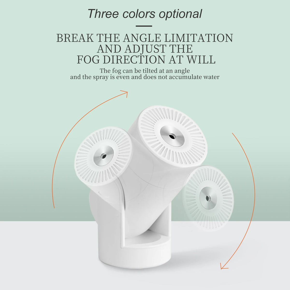 "360° Oscillating Humidifier & Air Purifier: Smart Desktop Mist Control with Ultra-Quiet USB Operation"