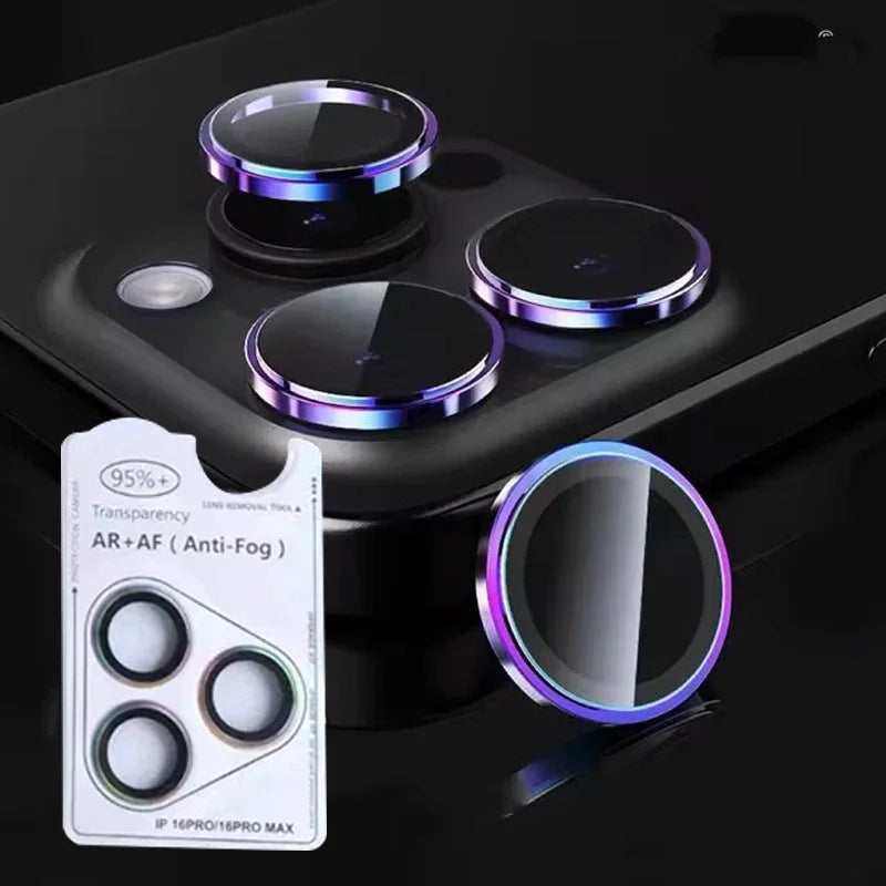 For iPhone 18 Pro Max Auto Snap AR Anti-Reflection Rear Camera Lens Protector One-Step Apply Lens Glass With Pry Opening
