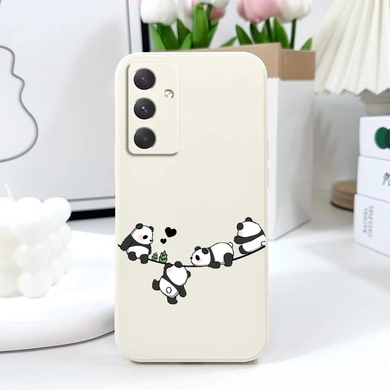 Baby Panda  Phone Case For Samsung Galaxy A37 A57 Liquid Silicone Cover