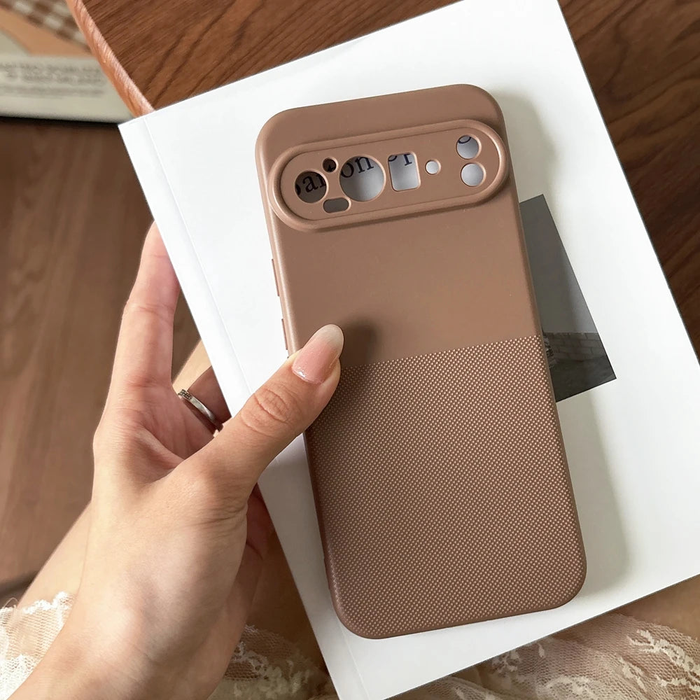 Geometric Dot Matrix Slim Matte TPU Case for Google Pixel 10A 9A 8A 7A 6A 6 7 8 9 10 Pro XL Soft Shockproof Wave Point Cover