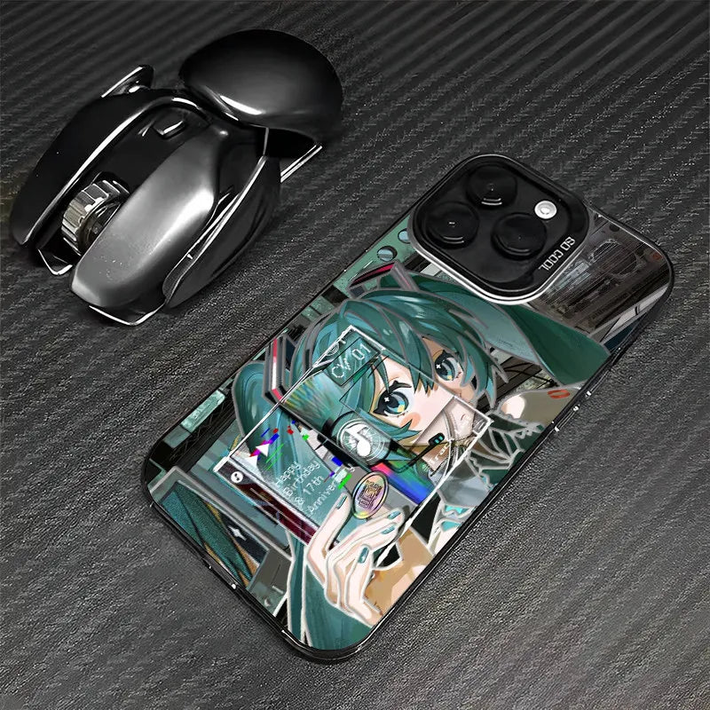 Kawaii Hatsune Miku Frosted Case for Samsung Galaxy S25 S24 S23 S22 Ultra S21 Plus S20 FE A73 A72 A71 A56 A55 A54 A53 Hard Cover