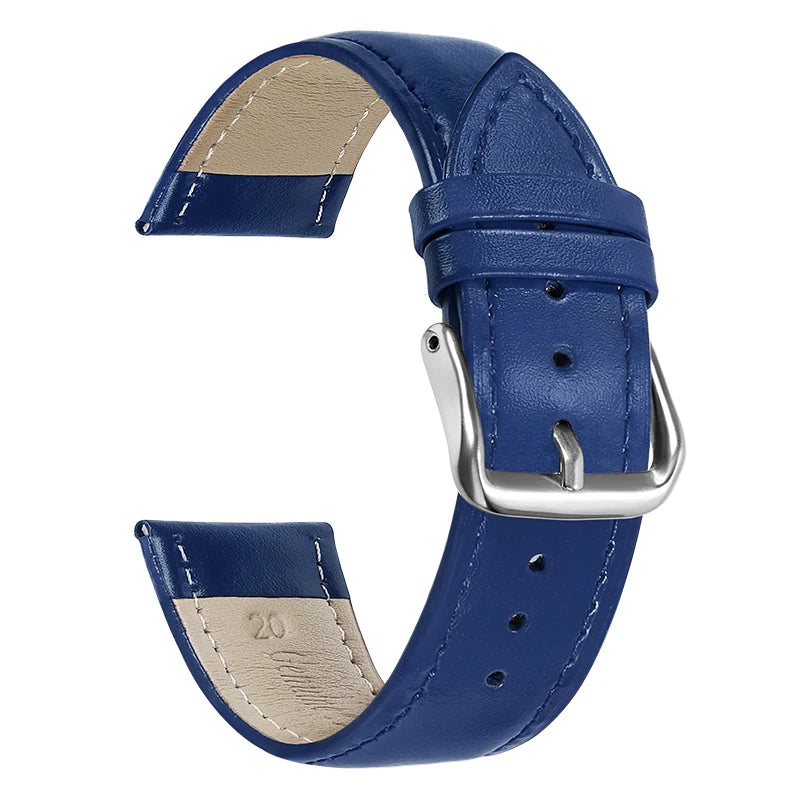 Leather Strap 12mm 13mm 14mm 15mm 16mm 17mm 18mm 19mm 20mm 21mm 22mm 23mm 24mm Soft Watchband for Men Women Universal Bracelet