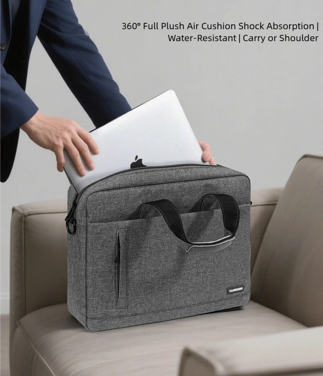 Laptop Bag Sleeve Case Shoulder Handbag For M3 M4 14 15 15.6 17 Inch Macbook Air Pro 13.3 Huawei Asus Dell Notebook Briefcases