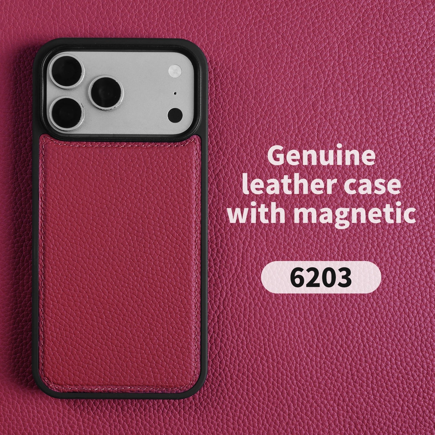 Premium Lychee Genuine Leather Case For iphone 17 Pro Max 17e 16e Air 14 13 12 11 15 16 Pro Max Phone Back Cover Case Coque Capa