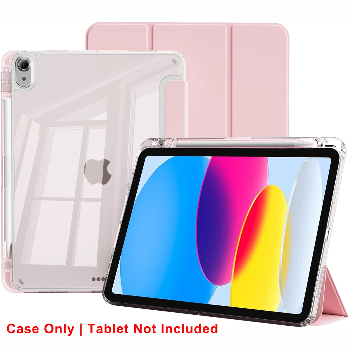Clear Crystal Tablet Case With Pen Slot For iPad 10th 11th Gen 2025 7/8/9 10.2'' Air 4 5 6 7 11 Air 2 9.7 Pro 11 Mini 6 7