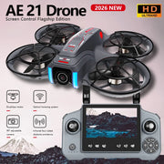 Mini Drone 8K HD-VR Dual-camera 180 ° ESC Optical Flow Obstacle Avoidance Motor Drone UAV Remote Control Quadcopter Universa Toy