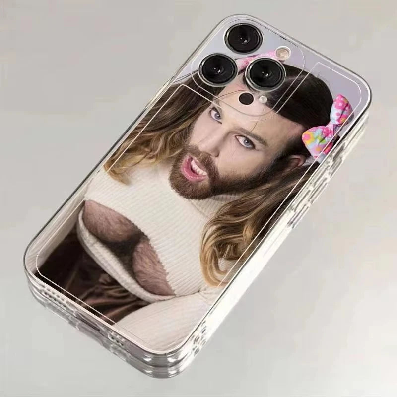 Bearded Man Loli Outfit  Phone Case for Samsung Galaxy S21 S22 S23 S24 S25 S26 Ultra Plus FE Note 20 A73 A55 A35 A25 A15 Cover