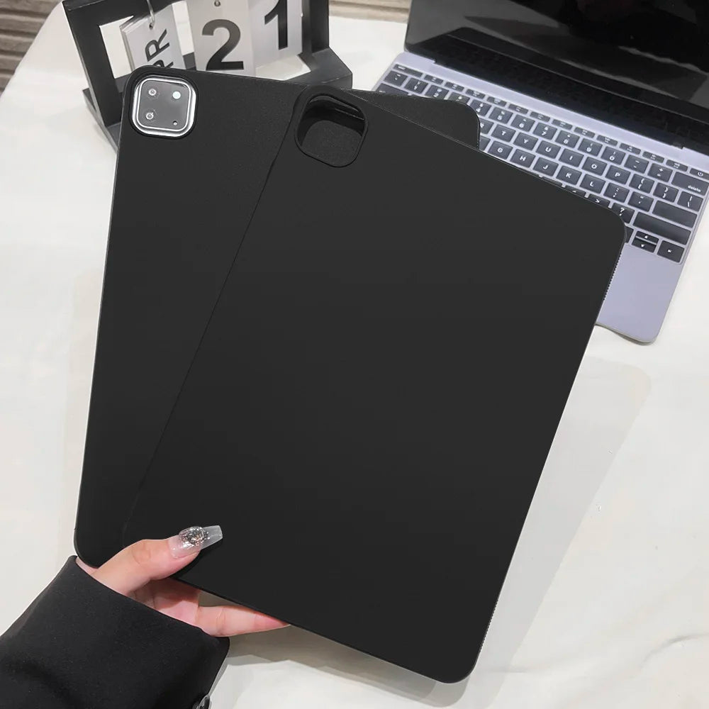 Tablet Case For Xiaomi Redmi Pad SE 2 Pro 12.1 8.7 10.61 Pad 5 6 7 8 Pro 2024 11.2" 11 7S 6S Soft Silicone Black Back Cover Case