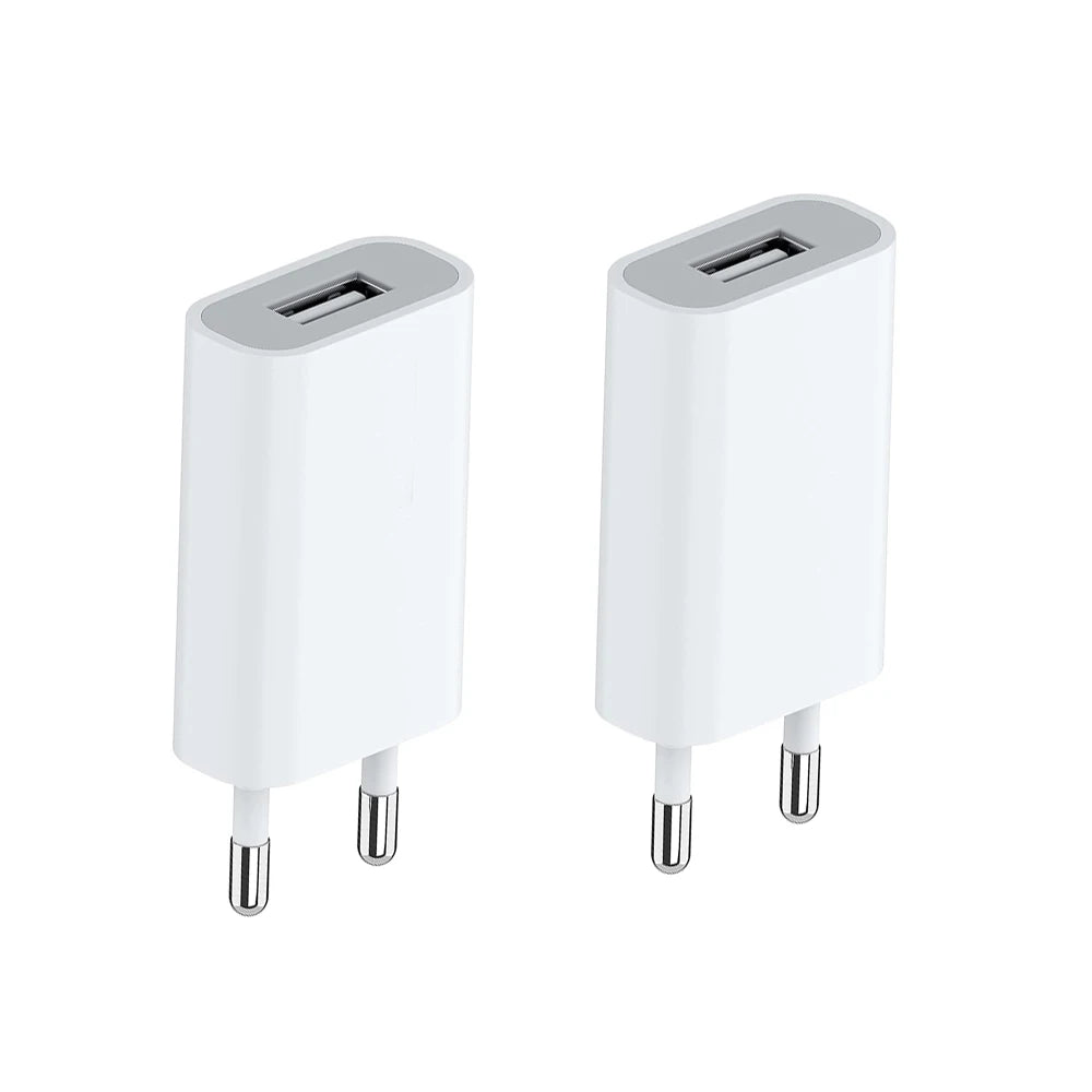 Universal 5V 1A USB Wall Travel Charger Head Power Adapter Portable EU Plug Charging For Mobile Phone MP3 7 8 Xs