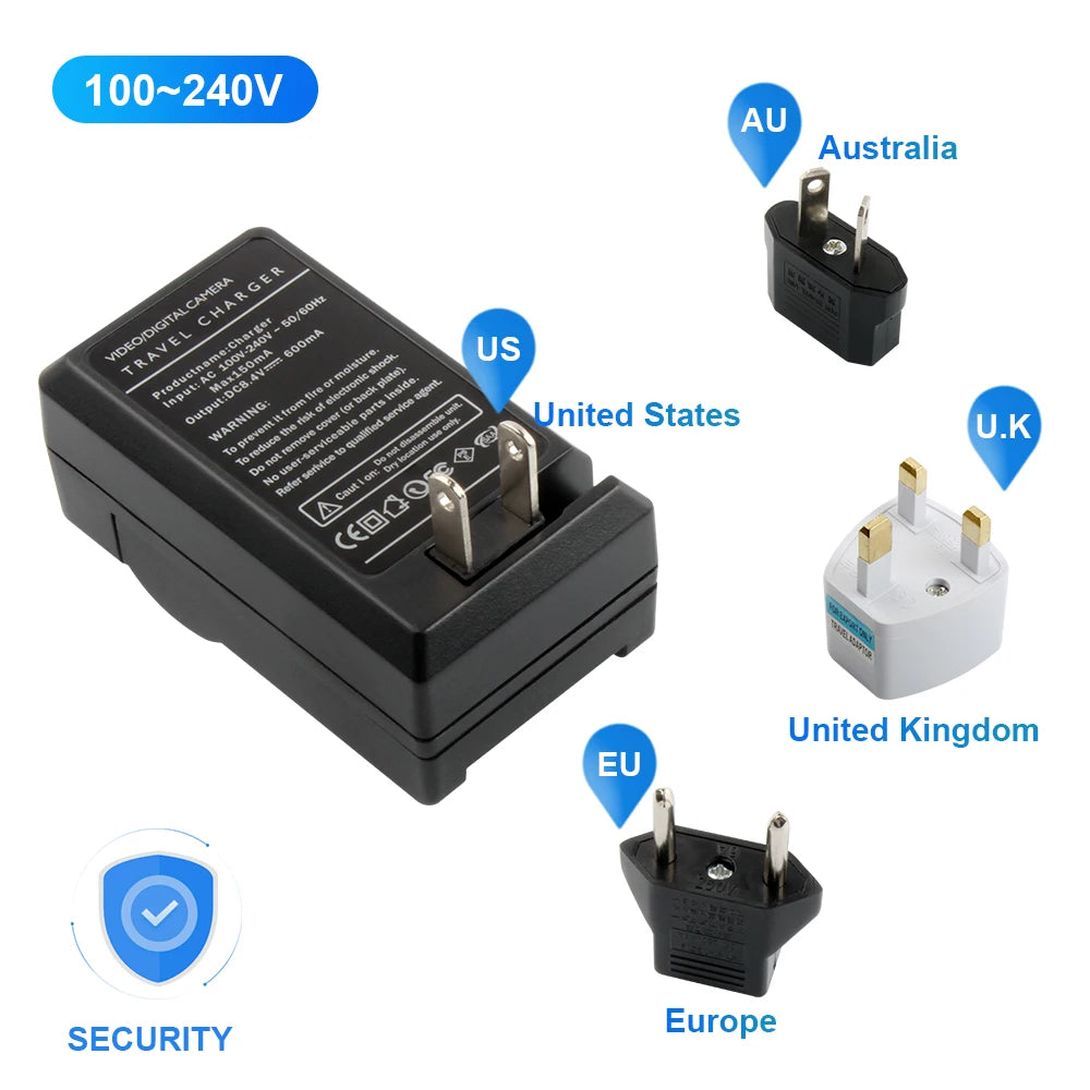SB-L110 SB-L220 SB-L330 Battery Travel Charger for Samsung Cameras VP-26i SCD20 SCD22 SCD27 SCD70 SCD180 SCL700 VMA930 VM-B710