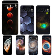 Starry Sky Universe Planet Phone Case For Google Pixel 10A 10 9 8 7 6 Pro XL 9A 8A 6A 7A 5G Soft Shockproof TPU Black Cover