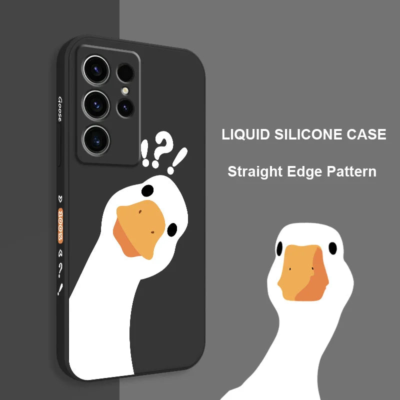 Doubt Goose Phone Case For Samsung Galaxy S25FE S24 S23 S22 S21 S20 Ultra Plus FE S10 S9 S10E Note 20 ultra 10 9 Plus Cover