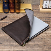 Genuine Leather Case for iPad Pro 13 12.9 11 A16 iPad Air 5 Air 4 iPad 8th 9th 10th Gen Tablet Cover for Samsung Huawei Xiaomi