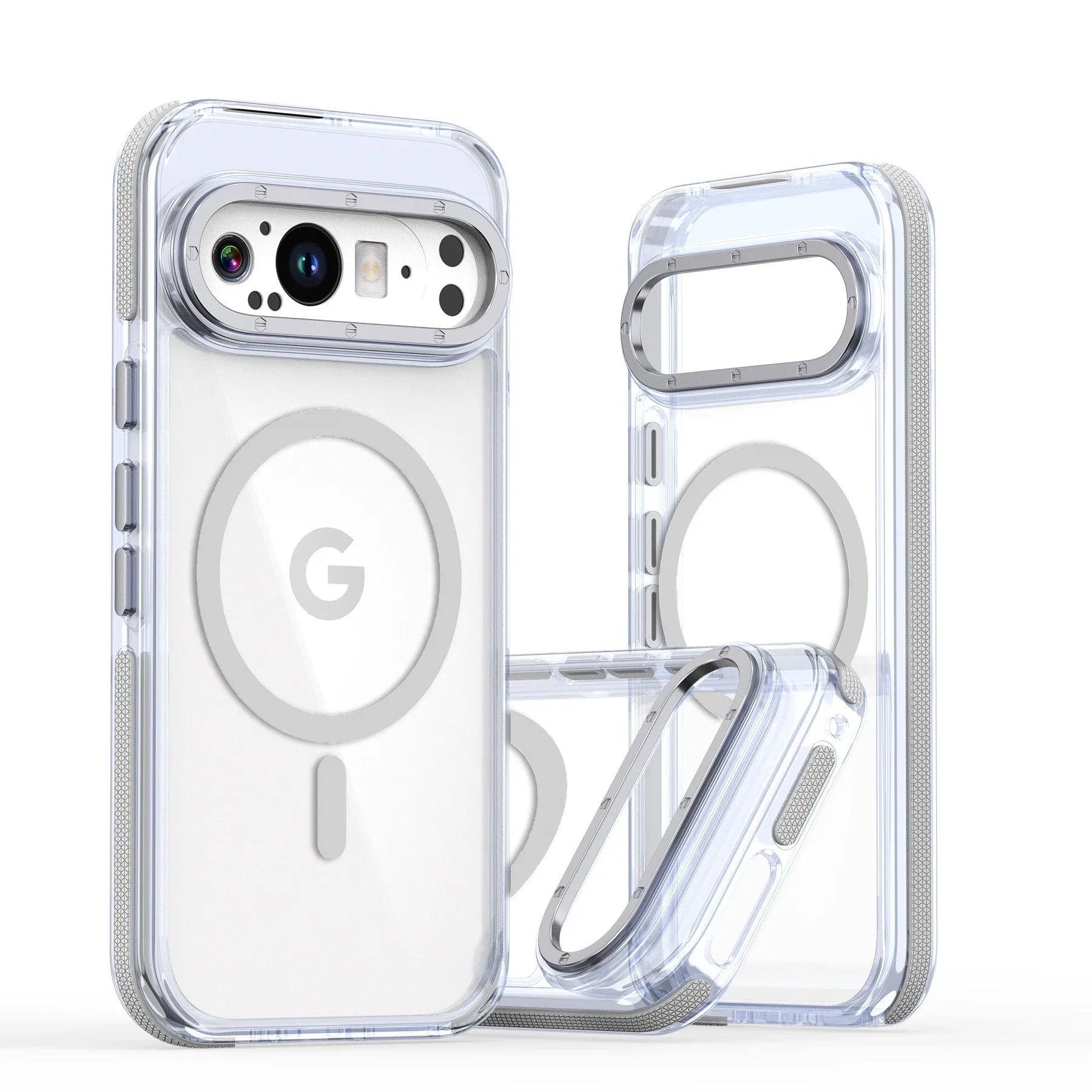 Luxury High Transparent Phone Case For Google Pixel 10 9 Pro XL 10Pro 5G For Magsafe Magnetic Wireless Charging Shockproof Cover