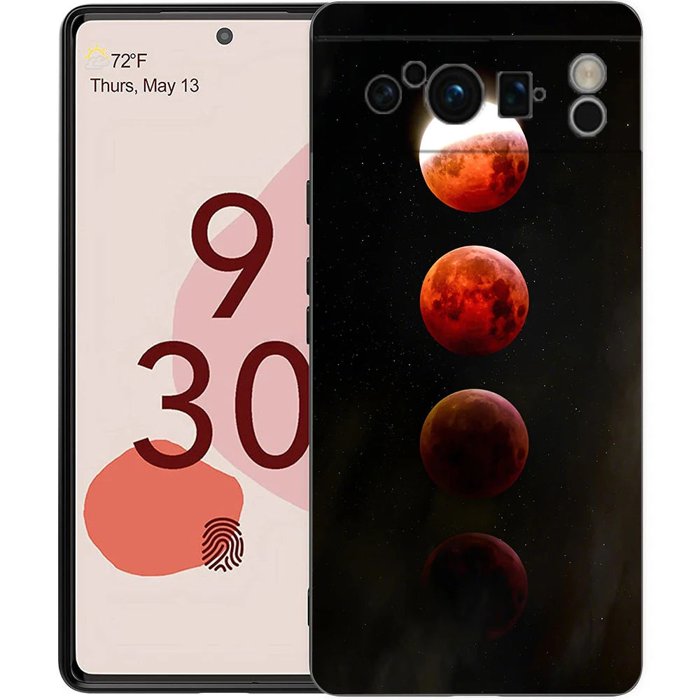 Starry Sky Universe Planet Phone Case For Google Pixel 10A 10 9 8 7 6 Pro XL 9A 8A 6A 7A 5G Soft Shockproof TPU Black Cover