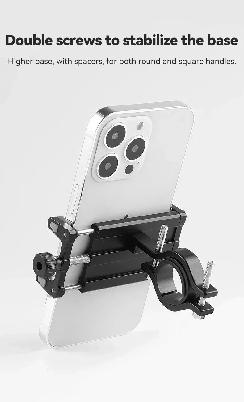 Phone Scalable Aluminum Alloy Bracket for Phone Holder Motorcycle Electric Bicycle Smartphone Cnc Four Claws Bike Holder
