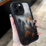 Forest In The Mist Scenery Pattern Phone Case For Samsung Galaxy S25 S24 S23 S22 S21 Ultra Plus S20 FE A15 A35 A54 A55 Cover