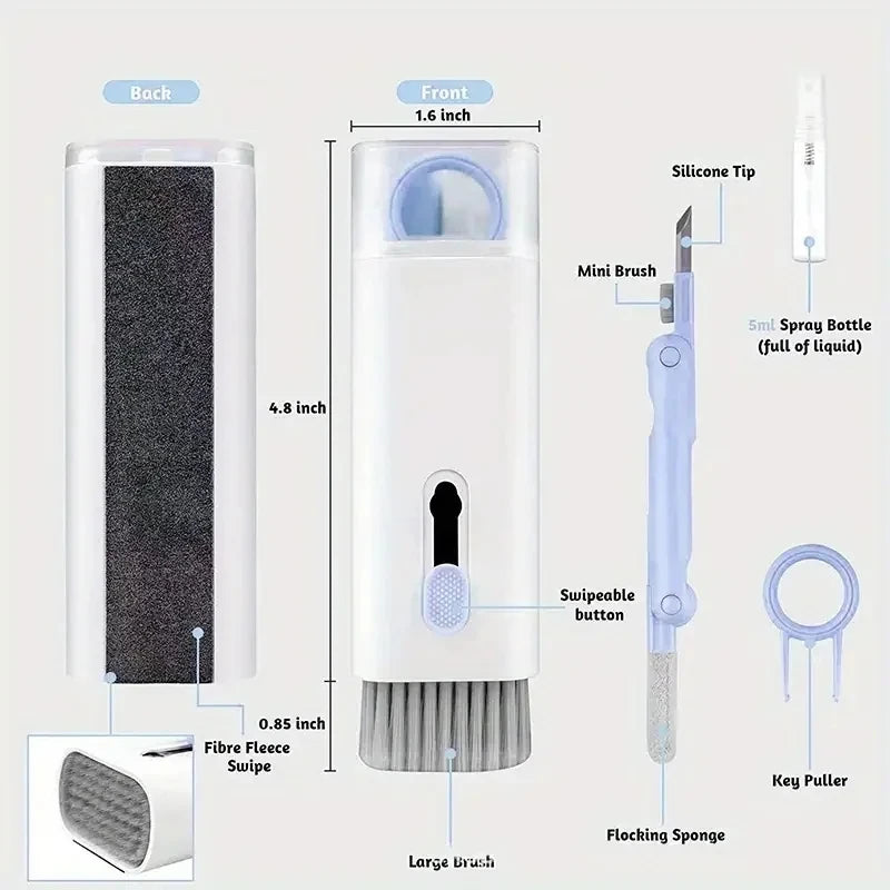 20/32-in-1 Multi-Functional Deep Cleaning Kit for iPhone Ports, AirPods, Keyboard, and Keycap Removal - Precision Tools
