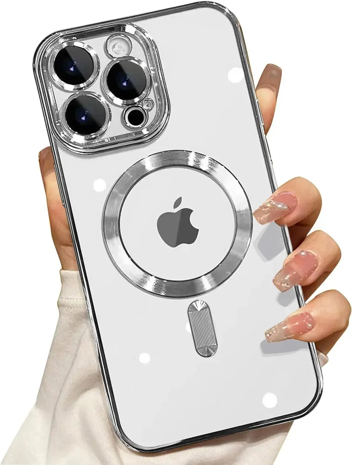Full Protection Magnetic Wireless Charge Case For Magsafe For iPhone 17 16 15 14 13 12 Pro Max Case With Camera Lens Protector