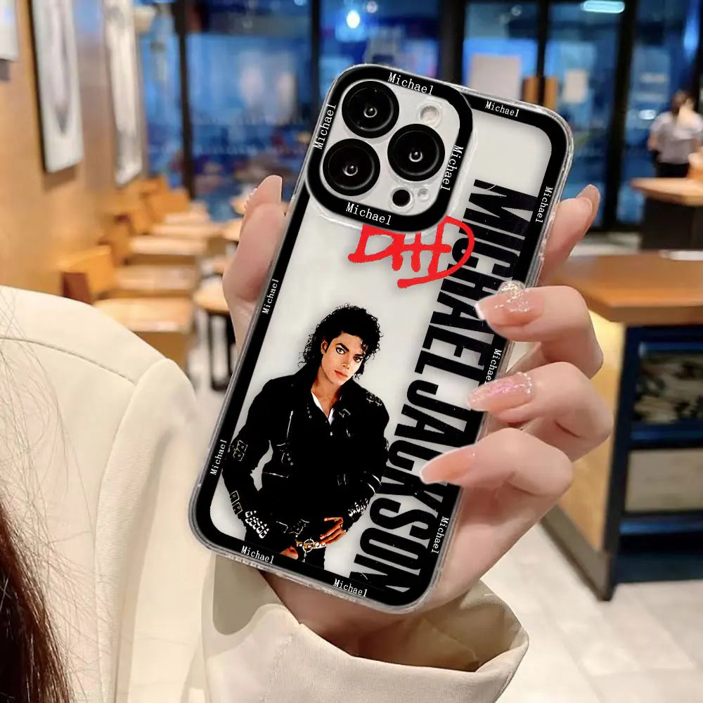 Dancer m-Michael j-Jackson Clear Phone Case For Samsung Galaxy S26 S25 S24 S23 S22 S21 S20 FE PLUS ULTRA EDGE Case Cover Shell