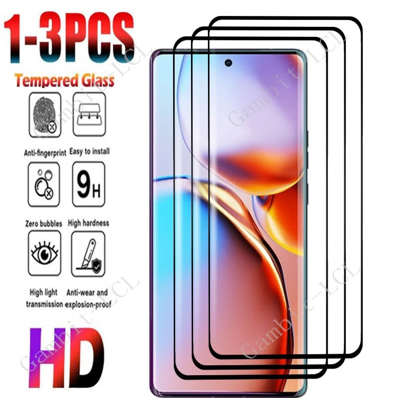 1-3PCS 3D Curved Full Tempered Glass For Motorola Edge 40 Pro Protective Film ON Edge40Pro Edge Plus 2023 Screen Protector Cover