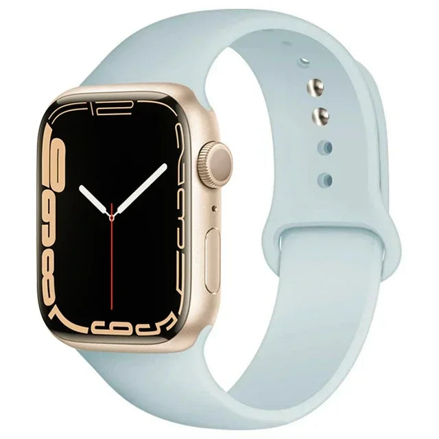 Silicone Sport Strap For Apple Watch Series11 10 9 8 7 6 5 SE Ultra3 Bracelet For Apple Watch 44mm 45mm 49mm 46mm 38/40/41/42 mm
